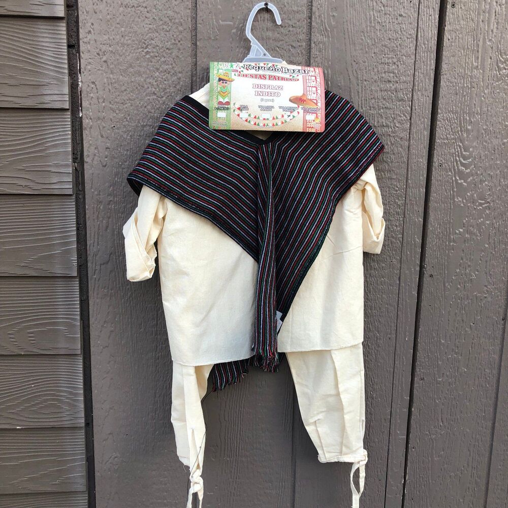 children's Mexican peasant or indito boys size medium 7-9